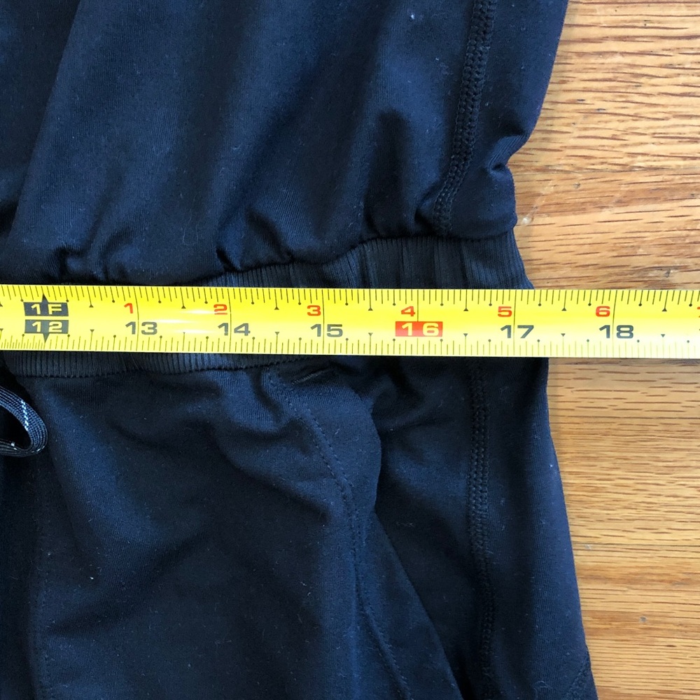 Zella Black Sleeveless Jumpsuit with Drawstring Waist, EUC, L - Picture 5 of 16